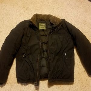 Vintage Eddie Bauer Black Down Jacket Mens L